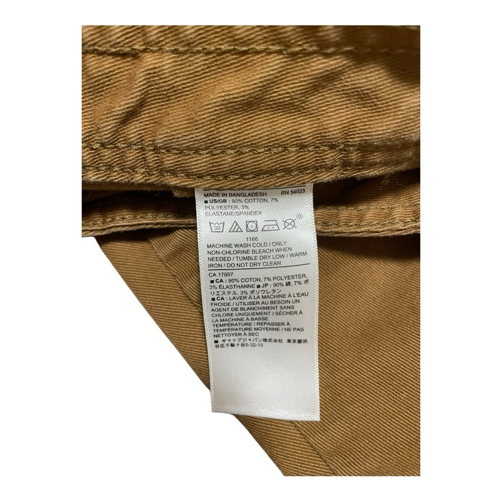 BANANA REPUBLIC Tapered Cargo Pants SZ 8​​ KHAKI BARREL LEG PANTS - Picture 9 of 9